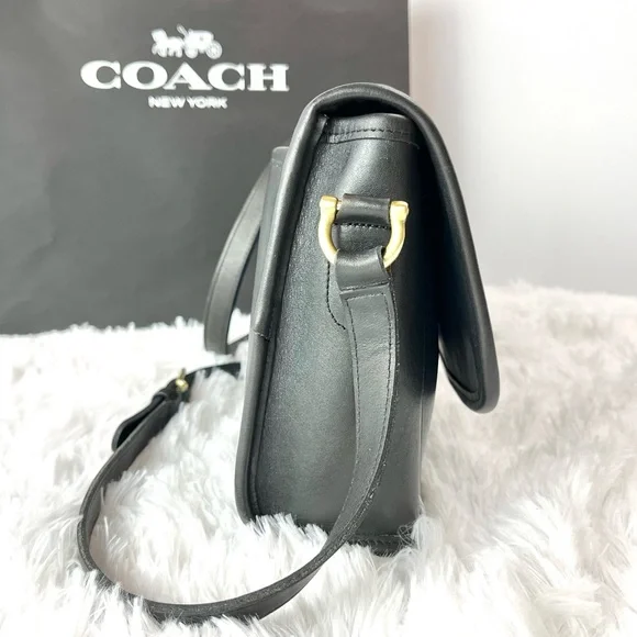 Vintage COACH Curtis Bag, Black No. 9975 - Picture 4 of 15